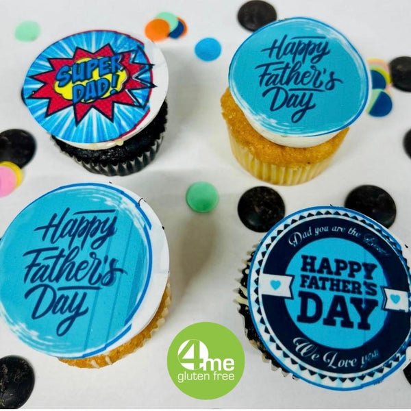 Fathers Day Cupcakes ( pack of 4 )