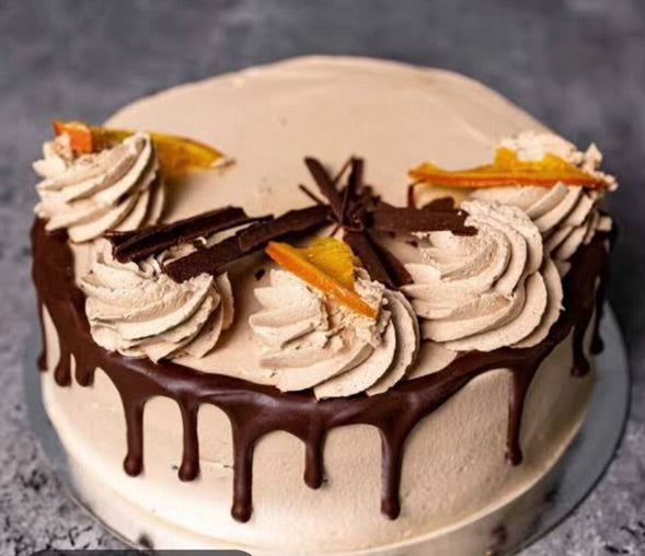 vanilla layered chocolate jaffa cake