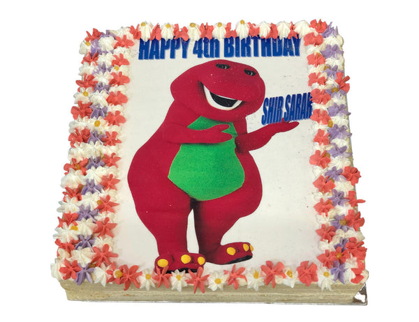 Barney the Dinosaur Birthday Cake