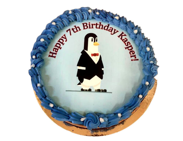 Penguin Birthday Cake