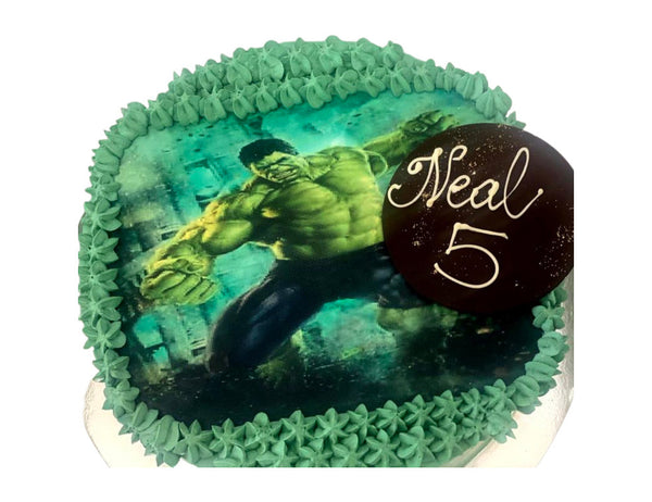 Hulk Birthday Cake