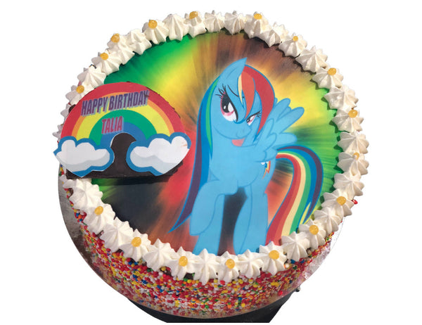 Rainbow Birthday Cake for Girls