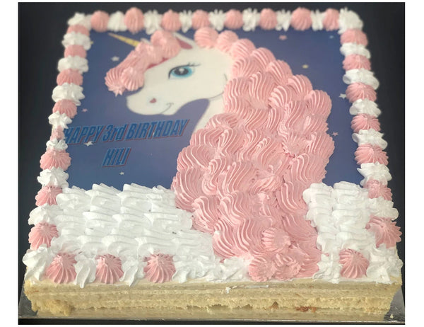 Pink Unicorn Birthday Cake