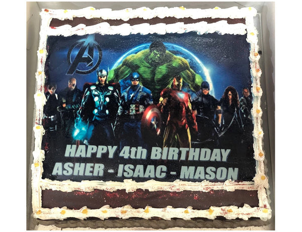 The Avengers Birthday Cake