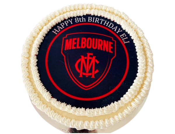 Custom Melbourne FC Birthday Cake
