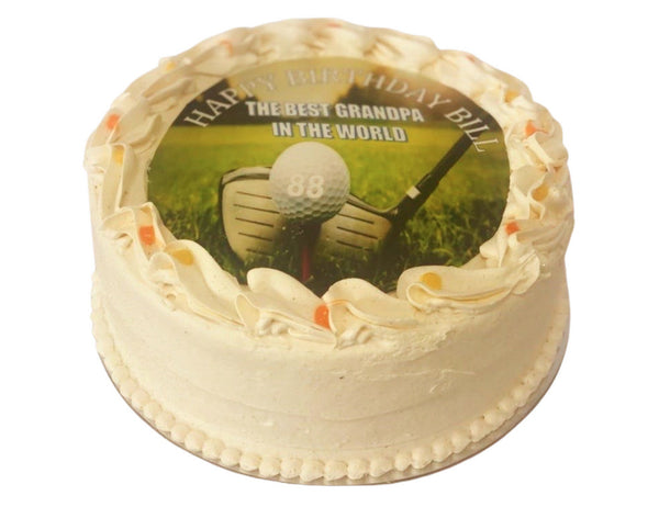 Custom Golf Tee Birthday Cake
