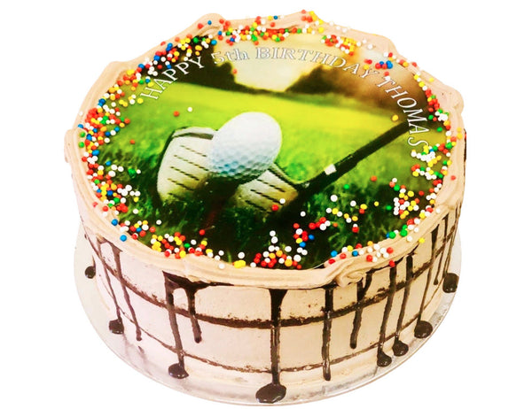 Custom Golf Tee Birthday Cake